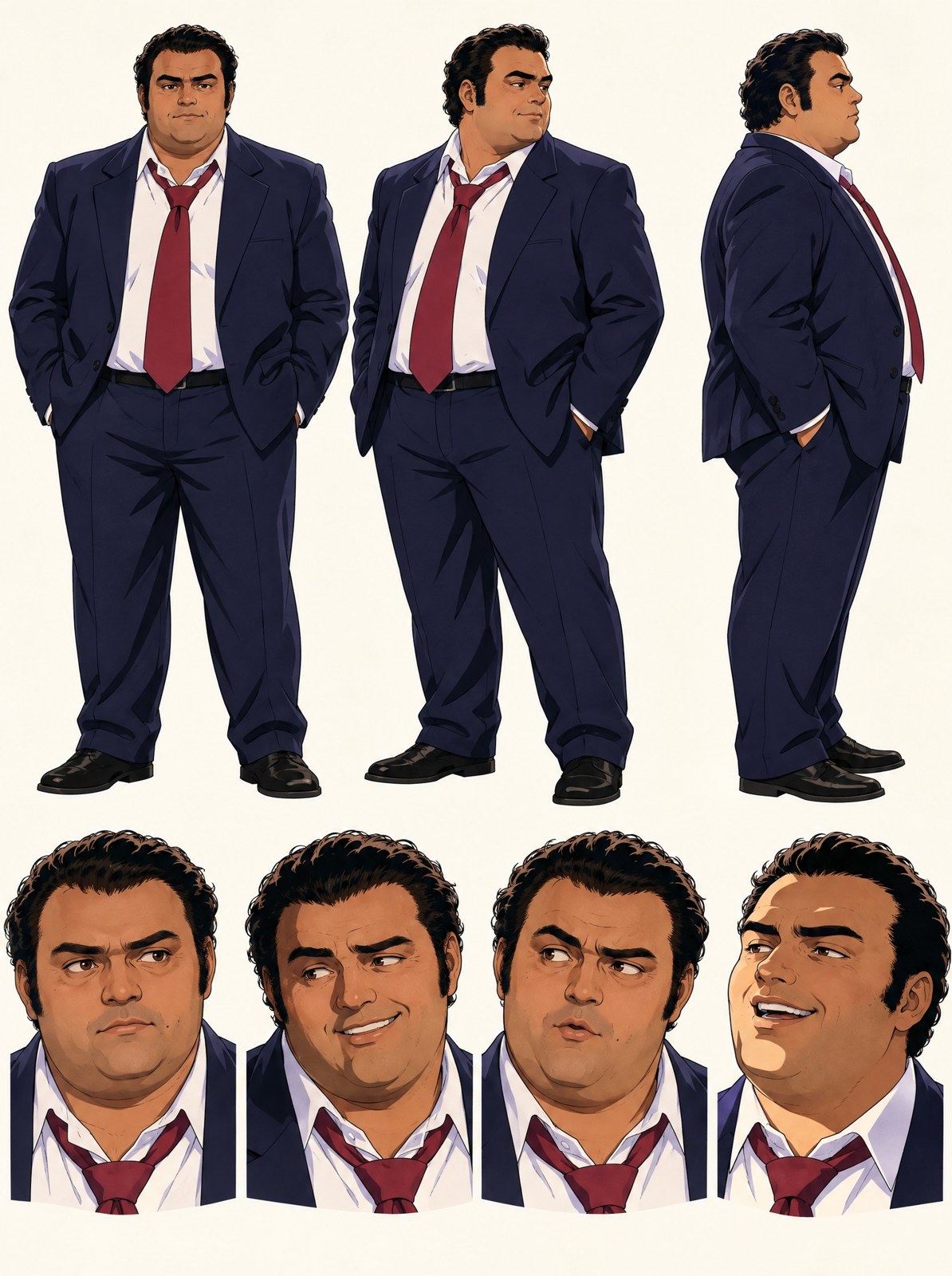 Betto: expresiones y vistas del personaje